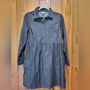 Nine West Women's Black Long Sleeve Dress